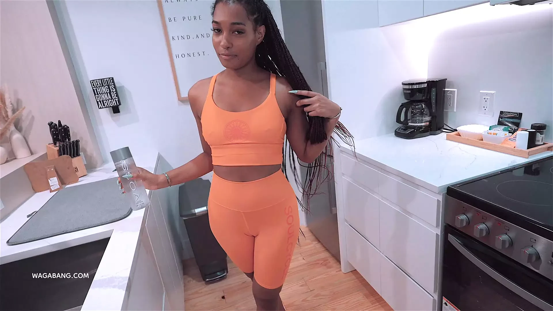 Little Step Brother Watching Step Sister While She Undress and Taking Shower – Addis Fouche WagaBang