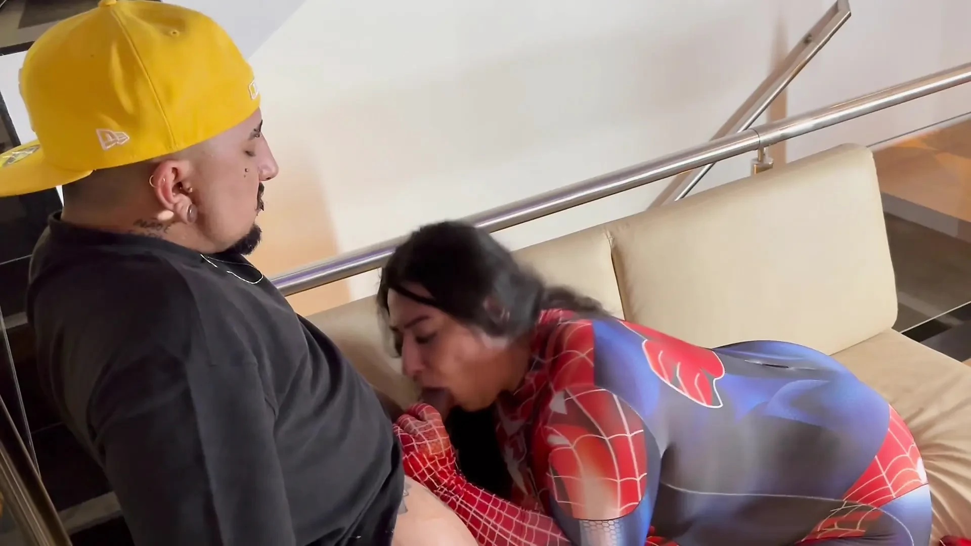 Spider Woman Loves To Suck Cock Up Balls