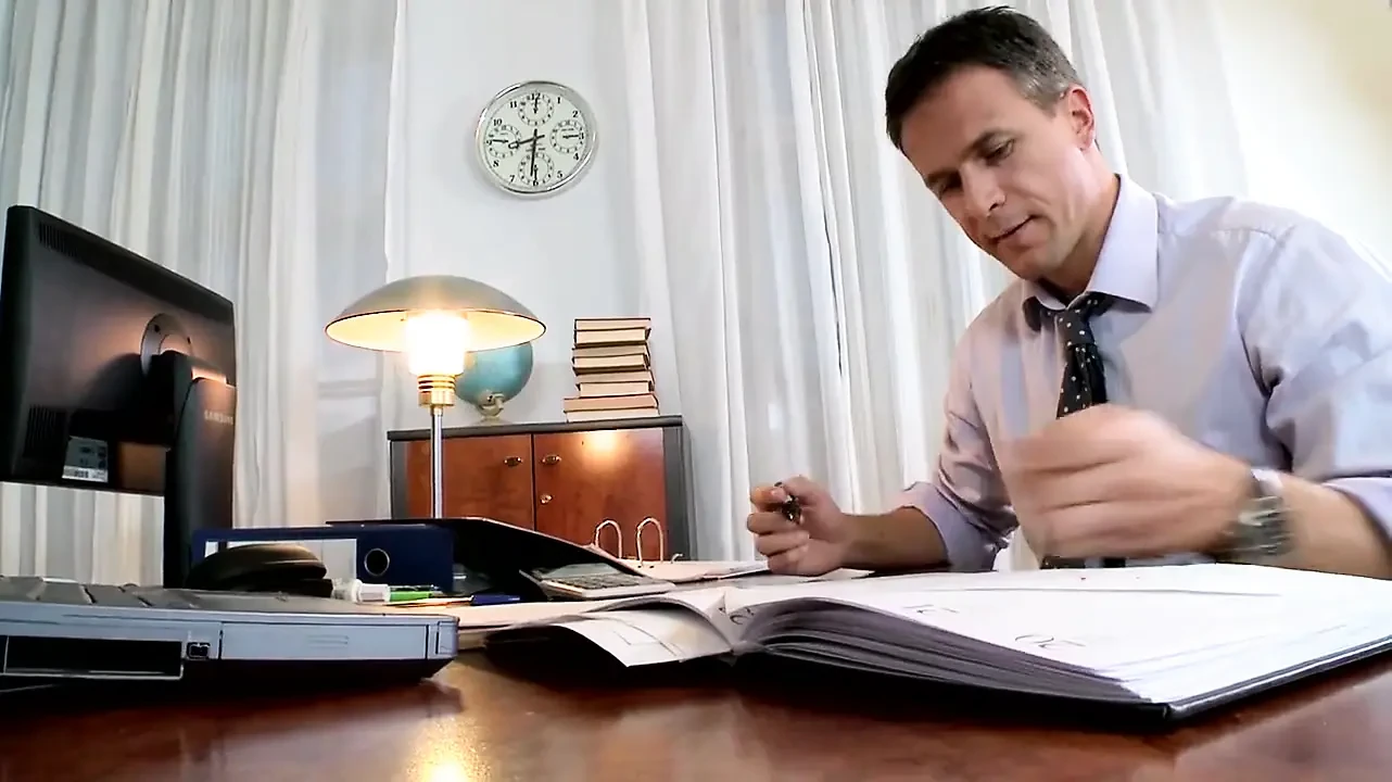 Blonde Secretary Legs Spread Wide Office Fuck