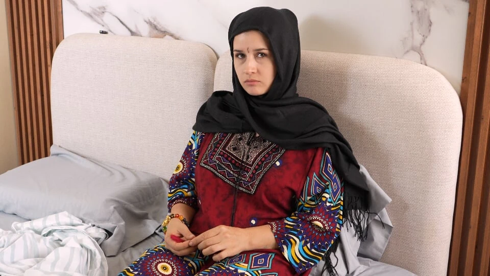 My older stepsister was angry, we shared a single bed.