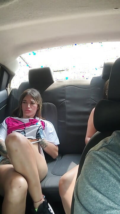 I fuck my friend in my boyfriend’s car.