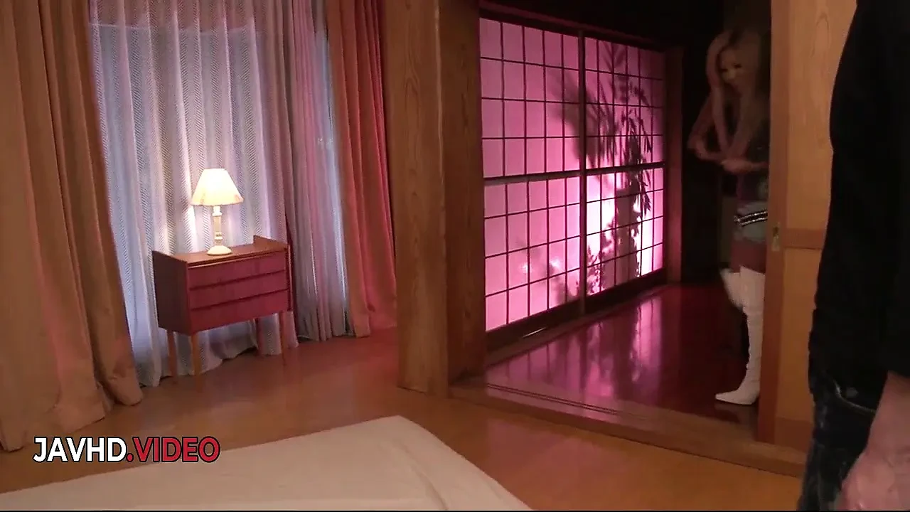 Shaved Pussy Japanese doll Karins kinky night Fingering pleasure till she craves Blowjob